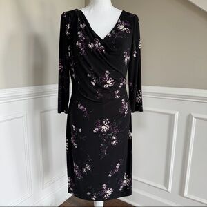 Lauren Ralph Lauren Black MIDI  Dress Size 10